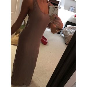 Tan maxi dress